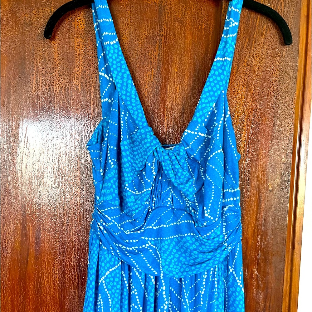 DVF Diane Von Furstenberg Dress Sundress Chiffon Ruffles Size 12 Large L